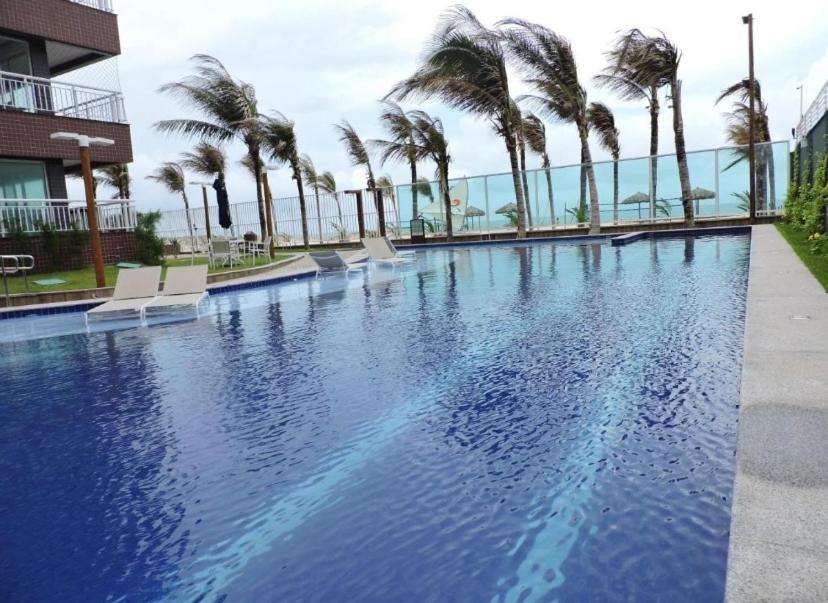 Apto Vista Mar E Pe Na Areia No Beach Way A 300M Do Beach Park Aquiraz Buitenkant foto